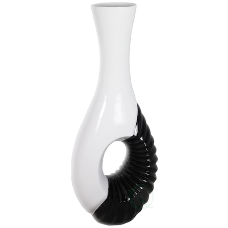 Uniquewise Modern Black and White Large Floor Vase - 43 Inch QI003209L